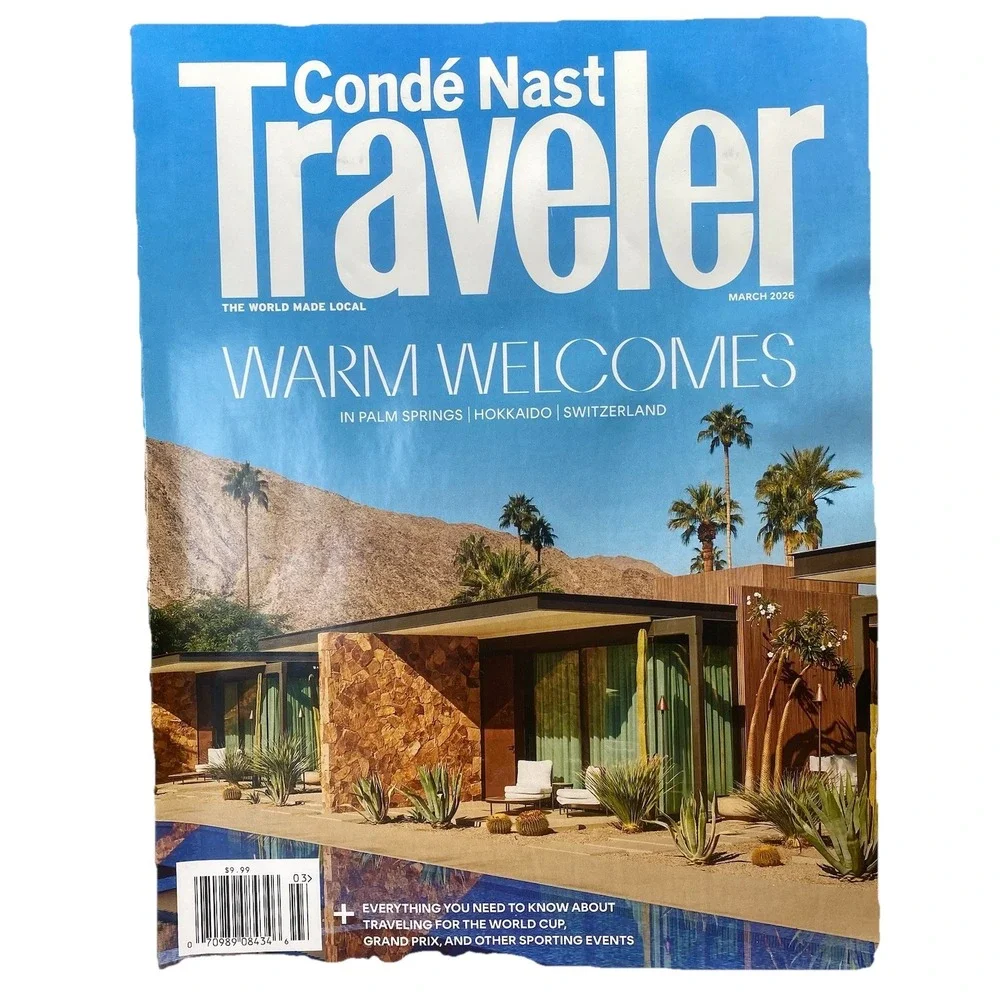Lot of 3 Condé Nast Traveler Magazine March - May 2026 Travel Destinations